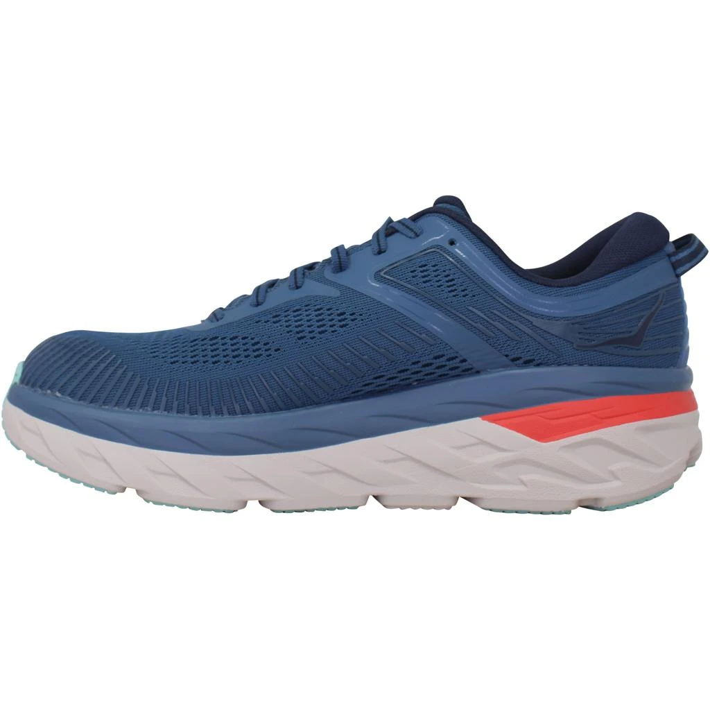 商品Hoka One One|Hoka Bondi 7 Blue/White-Red  1110518/RTOS Men's,价格¥999,第2张图片详细描述