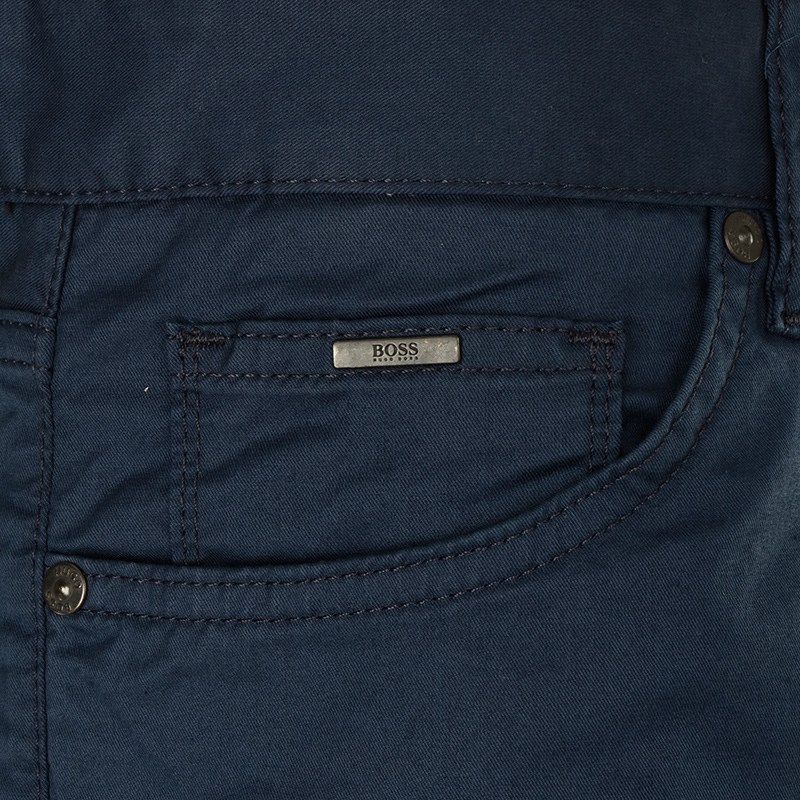 Hugo Boss 雨果博斯 男士休闲裤深蓝色棉氨纶 MAINE3-20-8454-410商品第4张图片规格展示