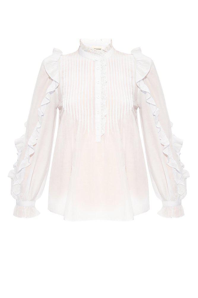 商品Zadig&Voltaire|Zadig & Voltaire Timmy Tomboy Ruffle Blouse,价格¥1847,第1张图片