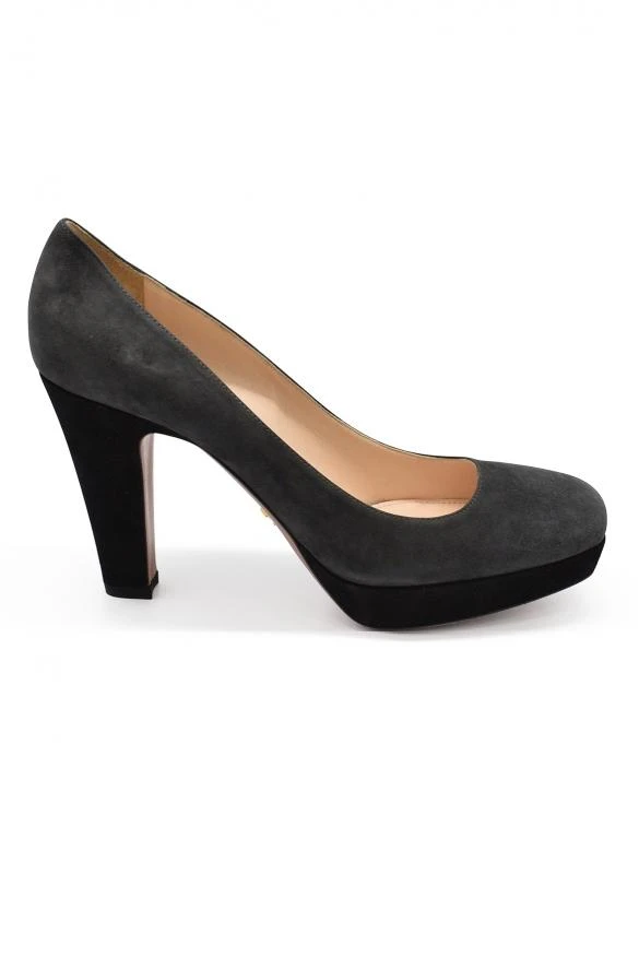 商品Prada|Luxury shoes for women prada pumps in grey suede,价格¥2501,第1张图片
