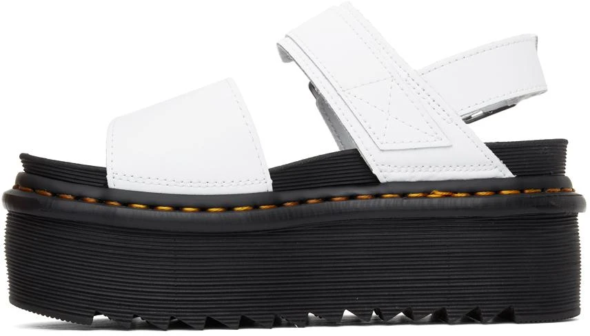 商品Dr. Martens|White Voss Quad Strap Platform Sandals,价格¥457,第3张图片详细描述