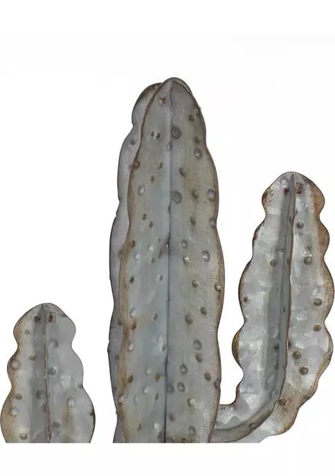 商品belk|Lane Industrial Gray Metallic Cactus Sculpture,价格¥360,第4张图片详细描述