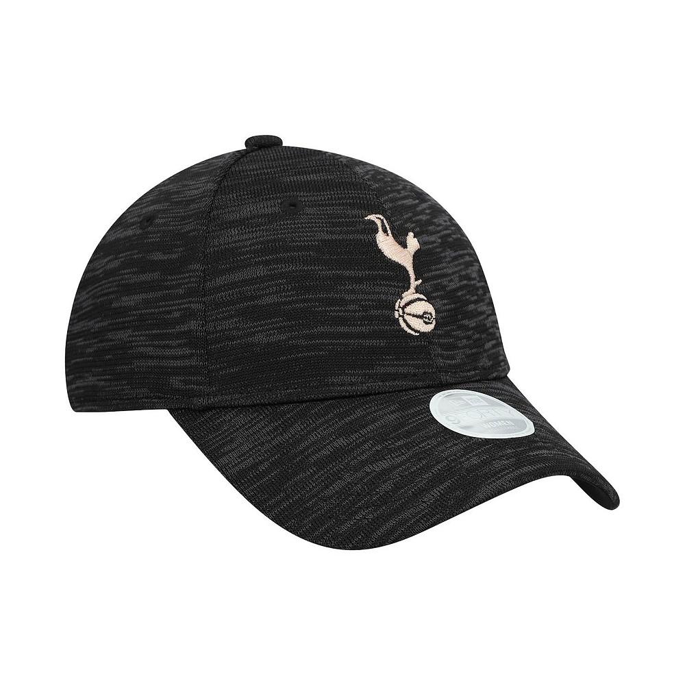Women's Black Tottenham Hotspur Shiny Tech 9FORTY Adjustable Hat商品第4张图片规格展示
