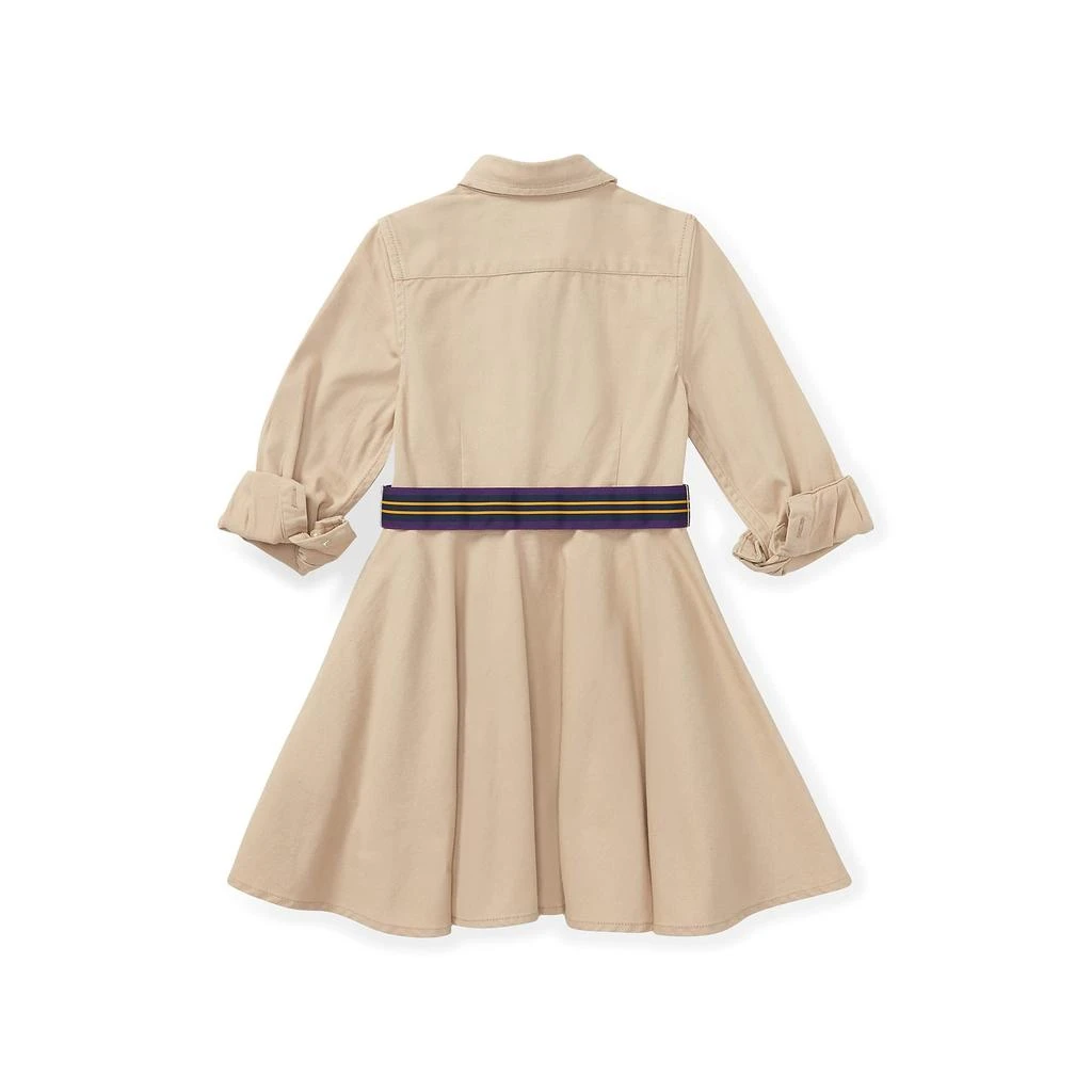 商品Ralph Lauren|小童款 束带棉质斜纹棉布衬衫裙,价格¥526,第2张图片详细描述