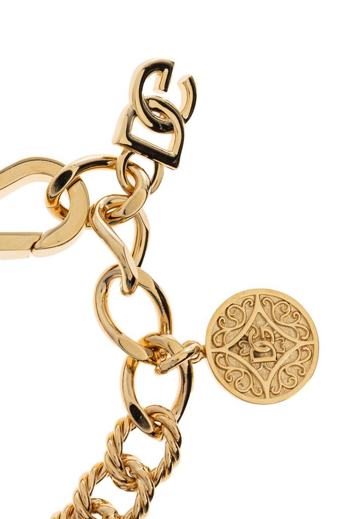 アクセサリー DOLCE&GABBANA Logo Gold chain bracelet DOLCE AND GABBANA CHARM BRACELET WITH CHARMS GOLD TONE DESIRE