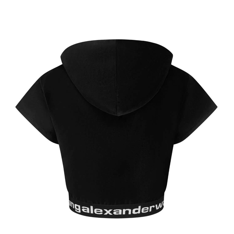 ALEXANDER WANG 黑色女士卫衣/帽衫 4CC1201106-001商品第3张图片规格展示