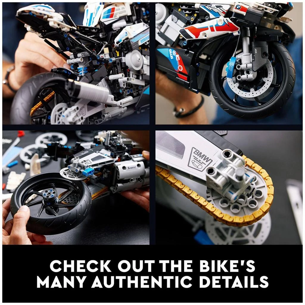 商品LEGO|乐高机械组：宝马 M1000 RR 摩托车模型套件 42130,价格¥2039,第3张图片详细描述