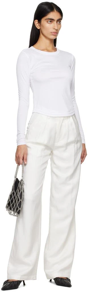 商品ANINE BING|White Carrie Trousers,价格¥1825,第4张图片详细描述