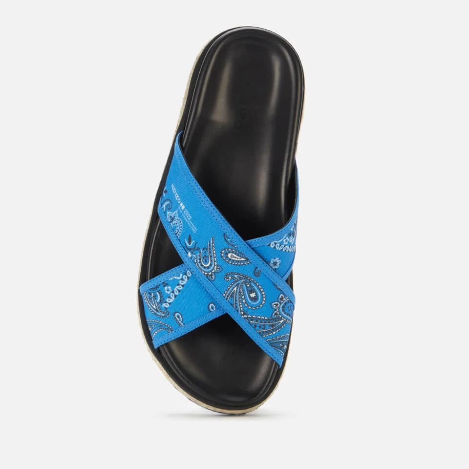 商品Kenzo|KENZO WOMEN'S CROSS MICRO ESPADRILLE SANDALS - ROYAL BLUE,价格¥237,第3张图片详细描述