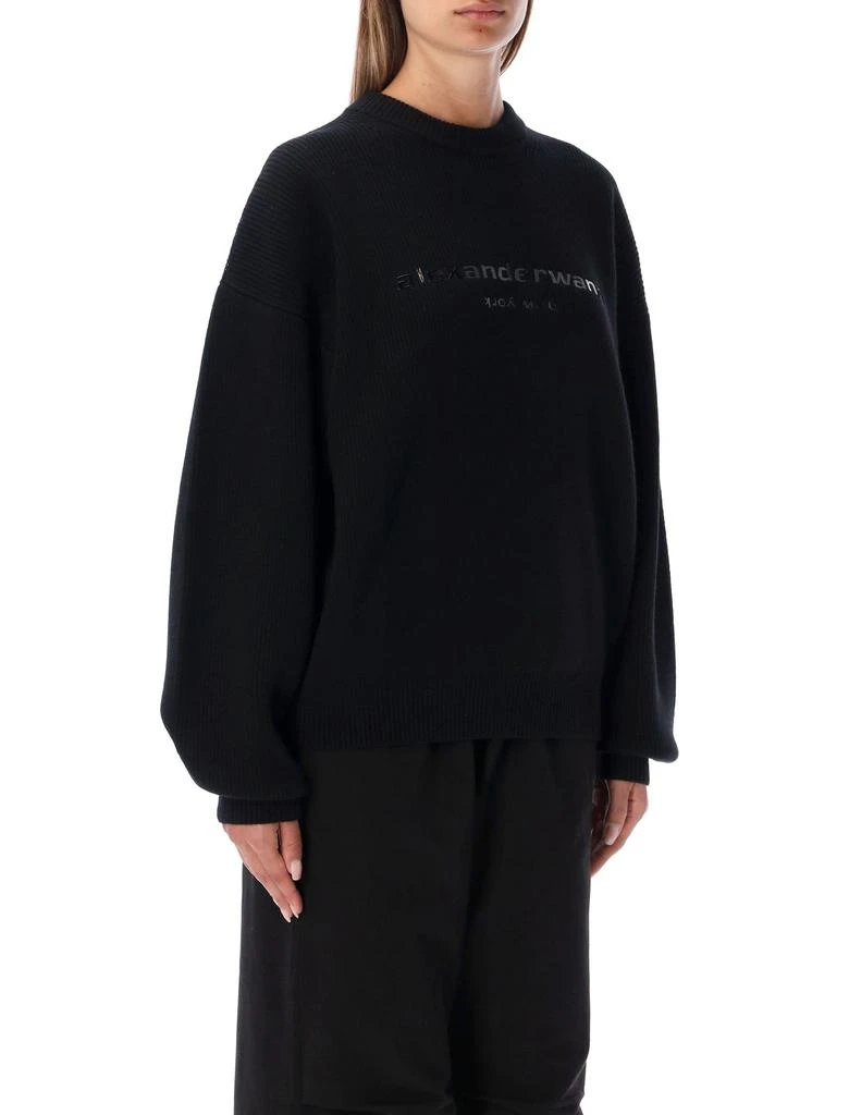 商品Alexander Wang|Alexander Wang Logo Printed Crewneck Sweatshirt,价格¥3572,第3张图片详细描述