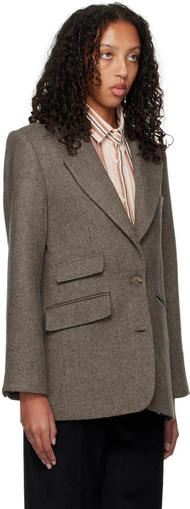 商品ANINE BING|Brown Raquelle Blazer,价格¥2508,第2张图片详细描述