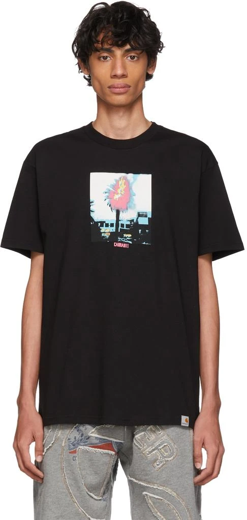 商品Carhartt WIP|Black Burning Palms T-Shirt,价格¥330,第1张图片