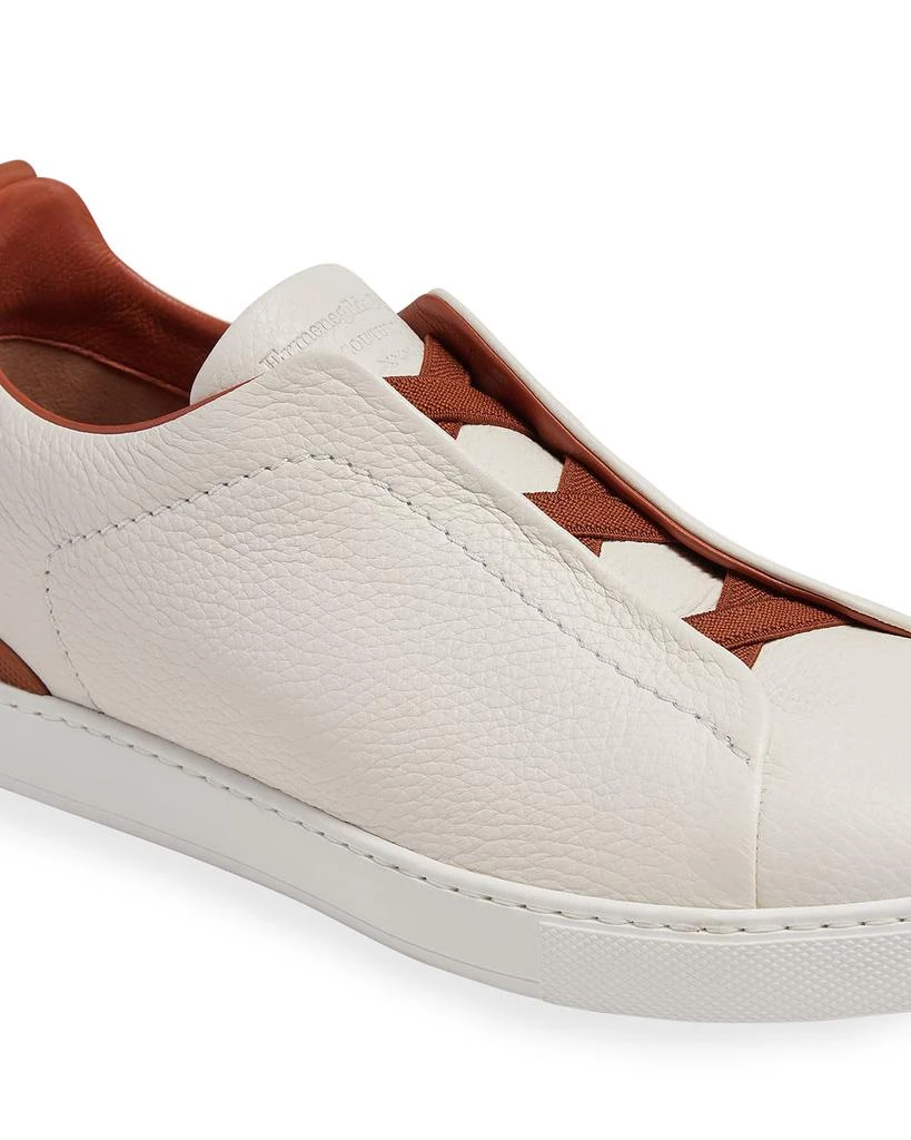 Men's Triple Stitch Deerskin Low-Top Sneakers 商品