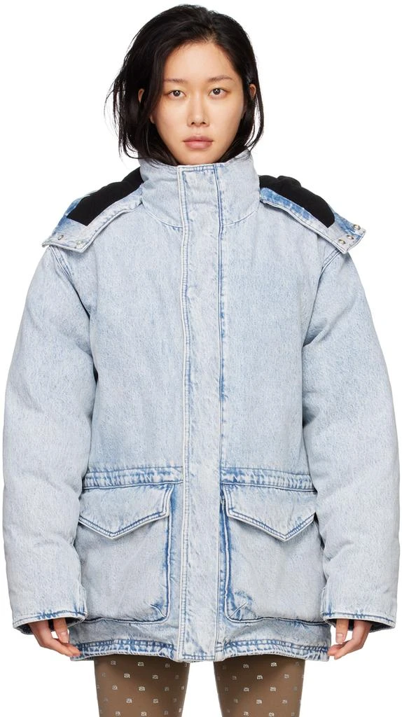 商品Alexander Wang|Blue Extreme Puffer Denim Jacket,价格¥3220,第1张图片