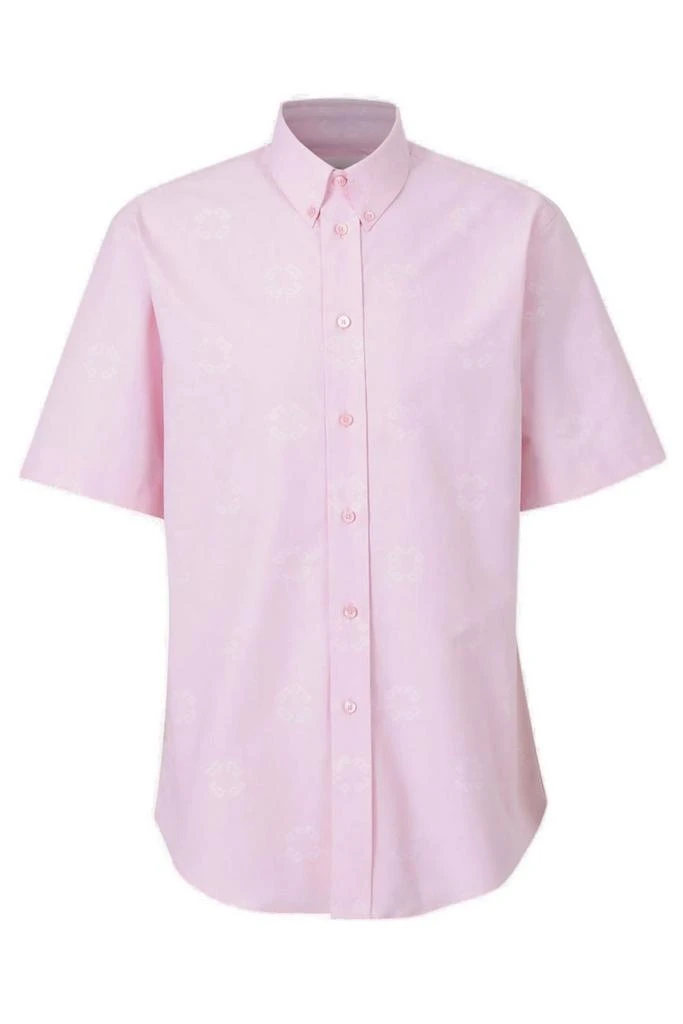商品Givenchy|Givenchy Logo Jacquard Short-Sleeved Shirt,价格¥4597,第1张图片