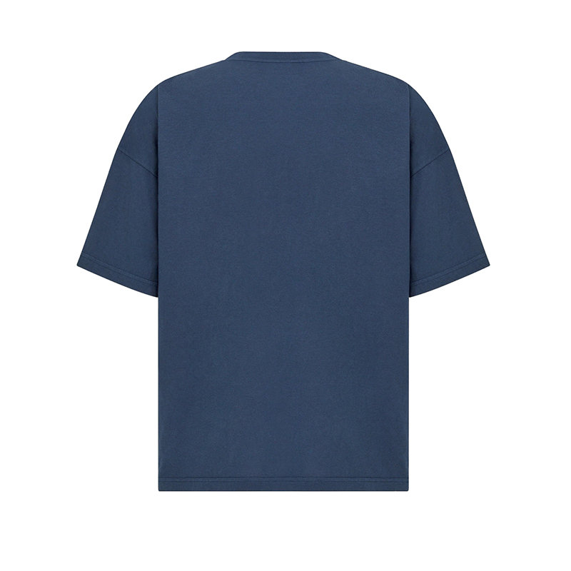 【预售3-7天】DIOR/迪奥 22年春夏新款 PARLEY系列 男士蓝色Parley海洋塑料®棉质混纺面料超大版型短袖T恤293J673B0773_C531商品第2张图片规格展示