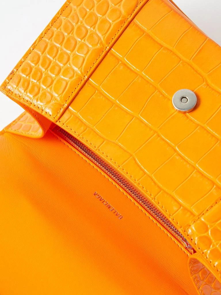 商品Balenciaga|Hourglass S crocodile-effect leather bag,价格¥15886,第3张图片详细描述