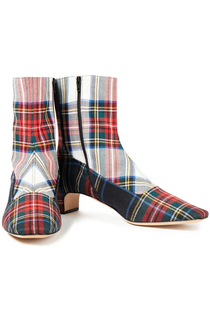 商品MAISON MARGIELA|Checked twill ankle boots,价格¥2262,第2张图片详细描述