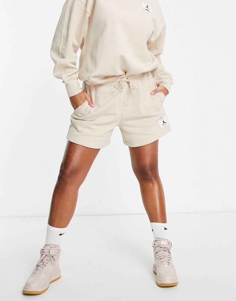 Jordan essential fleece pullover sweatshirt in sanddrift beige商品第3张图片规格展示