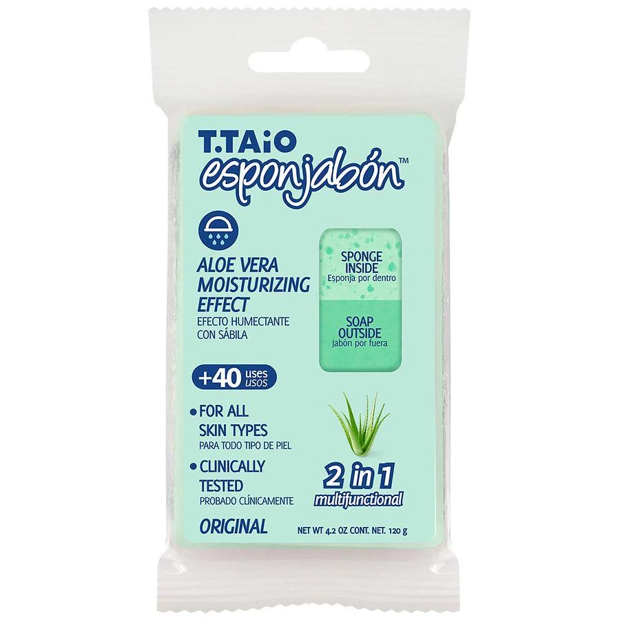 商品T.TAIO Esponjabon|Aloe Vera Soap Infused Sponge,价格¥40,第1张图片