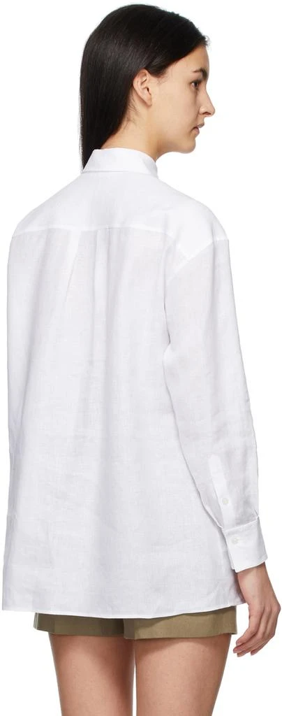商品Loro Piana|White Aloe Linen Fabienne Shirt,价格¥6732,第3张图片详细描述