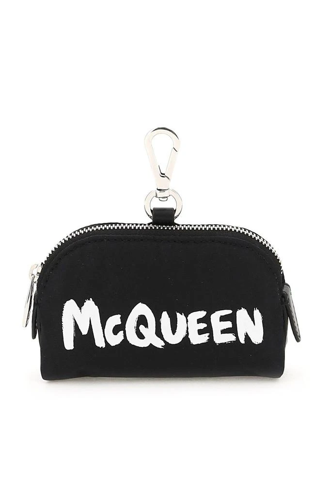 商品Alexander McQueen|McQUEEN GRAFFITI POLYFAILLE SMALL POUCH,价格¥1056,第1张图片