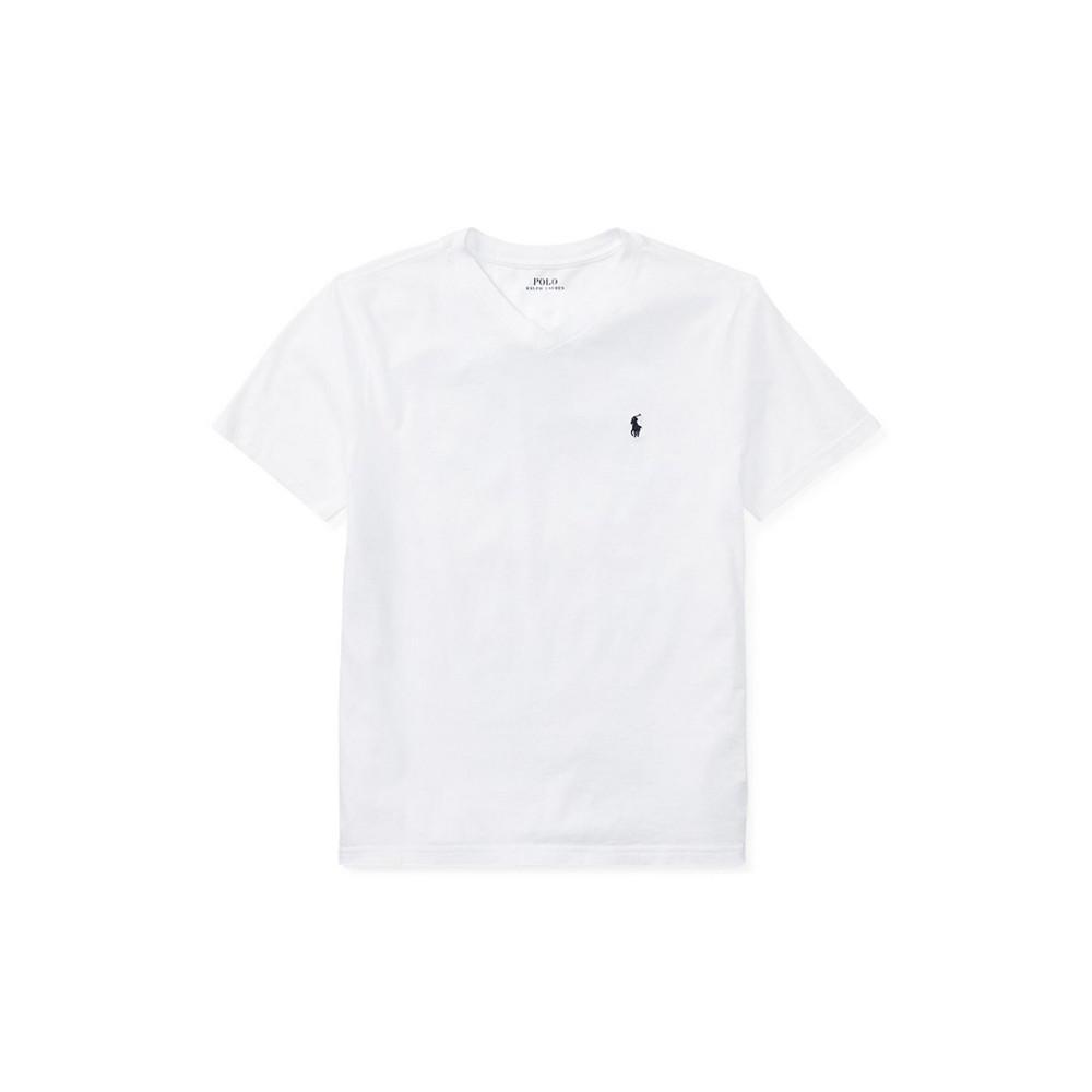 商品Ralph Lauren|Big Boys Cotton Jersey V-Neck T-Shirt,价格¥206,第1张图片