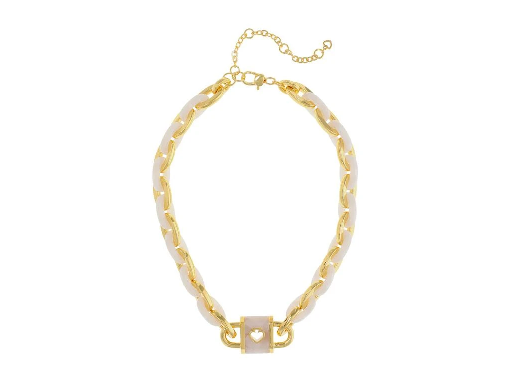 商品Kate Spade|Lock and Spade Statement Link Necklace,价格¥1175,第1张图片