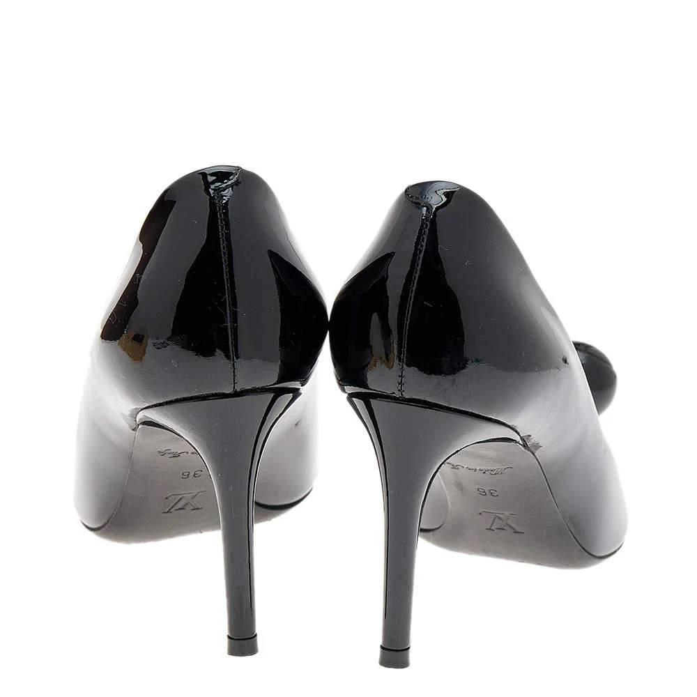 商品[二手商品] Louis Vuitton|Louis Vuitton Black Patent Leather Betty Pumps Size 36,价格¥1283,第5张图片详细��描述
