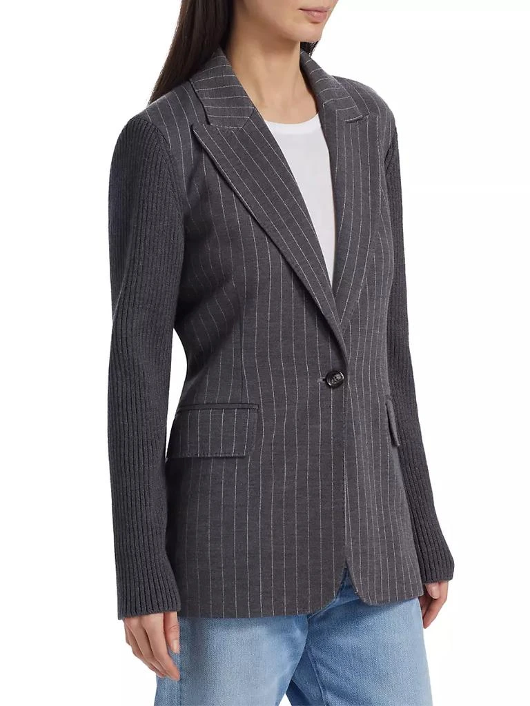 商品Max Mara|Quebec Wool Pinstripe Blazer,价格¥5048,第4张图片详细描述