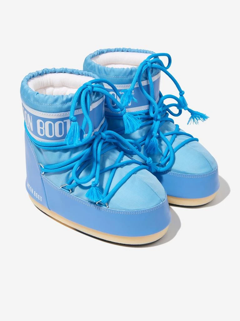 商品Moon Boot|Kids Icon Low Nylon Snow Boots in Blue,价格¥1387,第2张图片详细描述