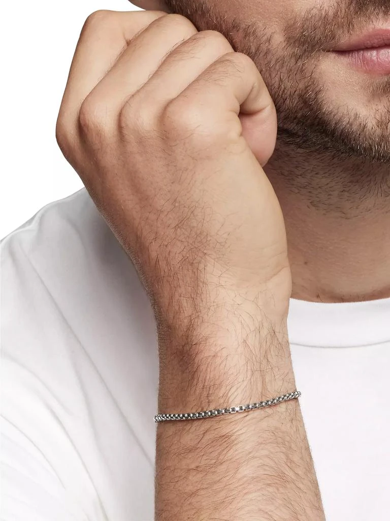 Box Chain Bracelet in Sterling Silver, 2.7MM 商品