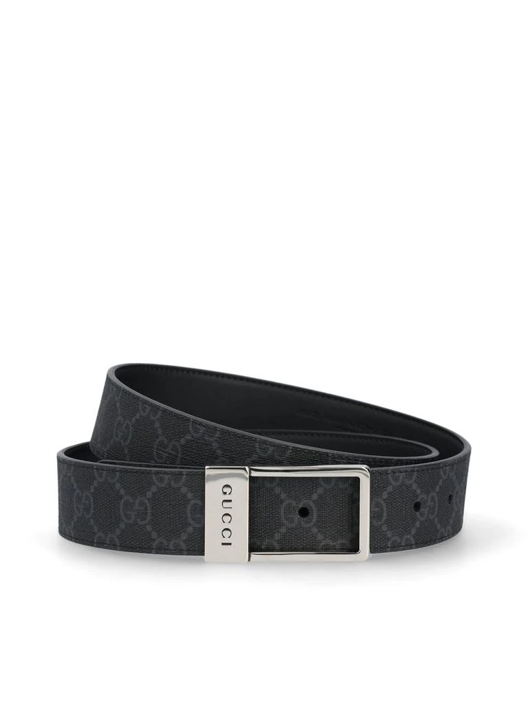 商品Gucci|Gucci Logo Engraved Buckle Belt,价格¥2812,第1张图片