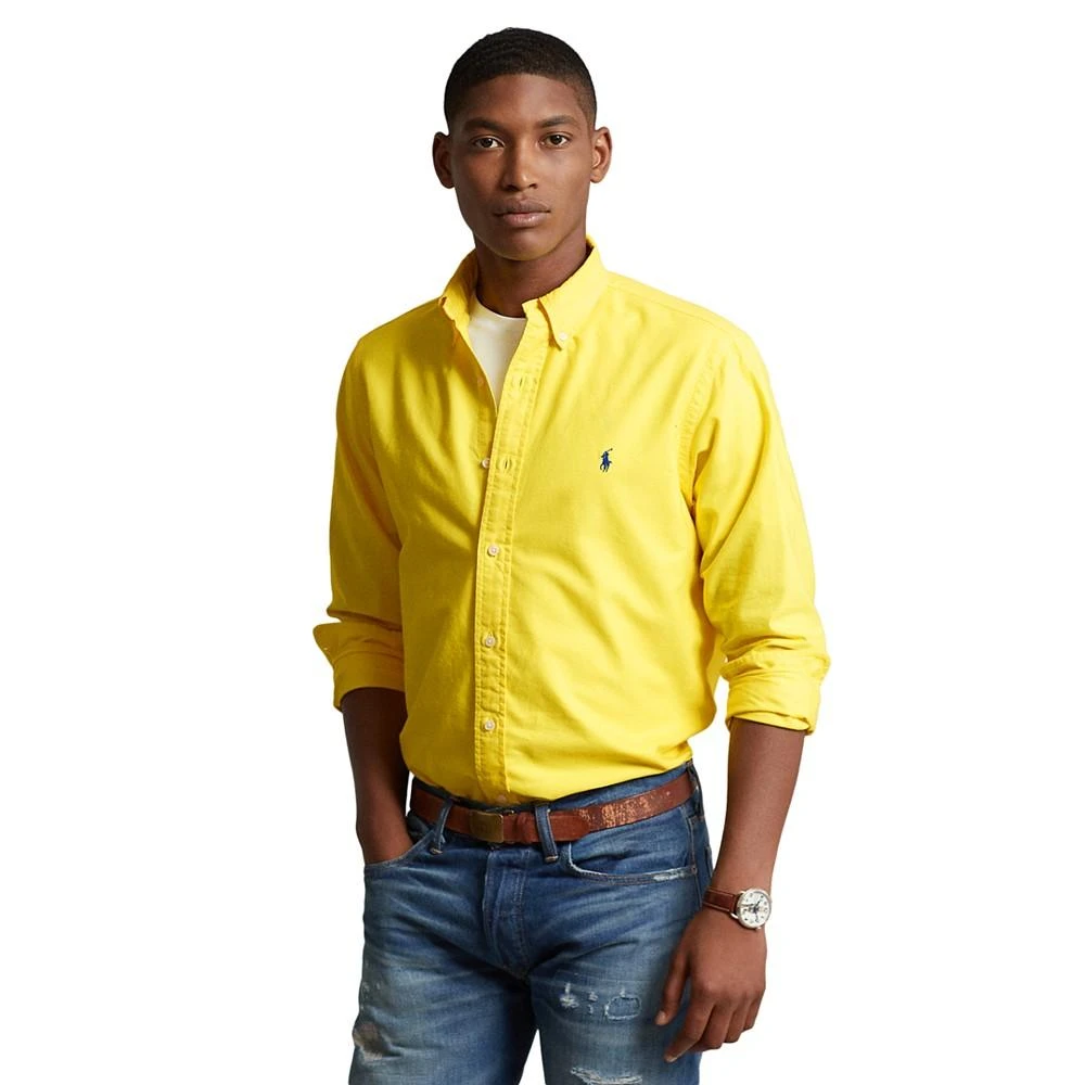 商品Ralph Lauren|Men's Classic-Fit Garment-Dyed Oxford Shirt,价格¥618,第1张图片