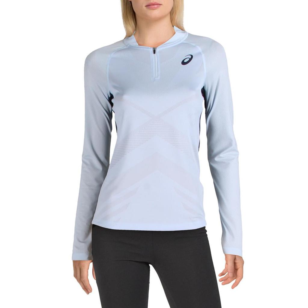 Asics Womens Tennis Fitness 1/4 Zip Shirt商品第1张图片规格展示