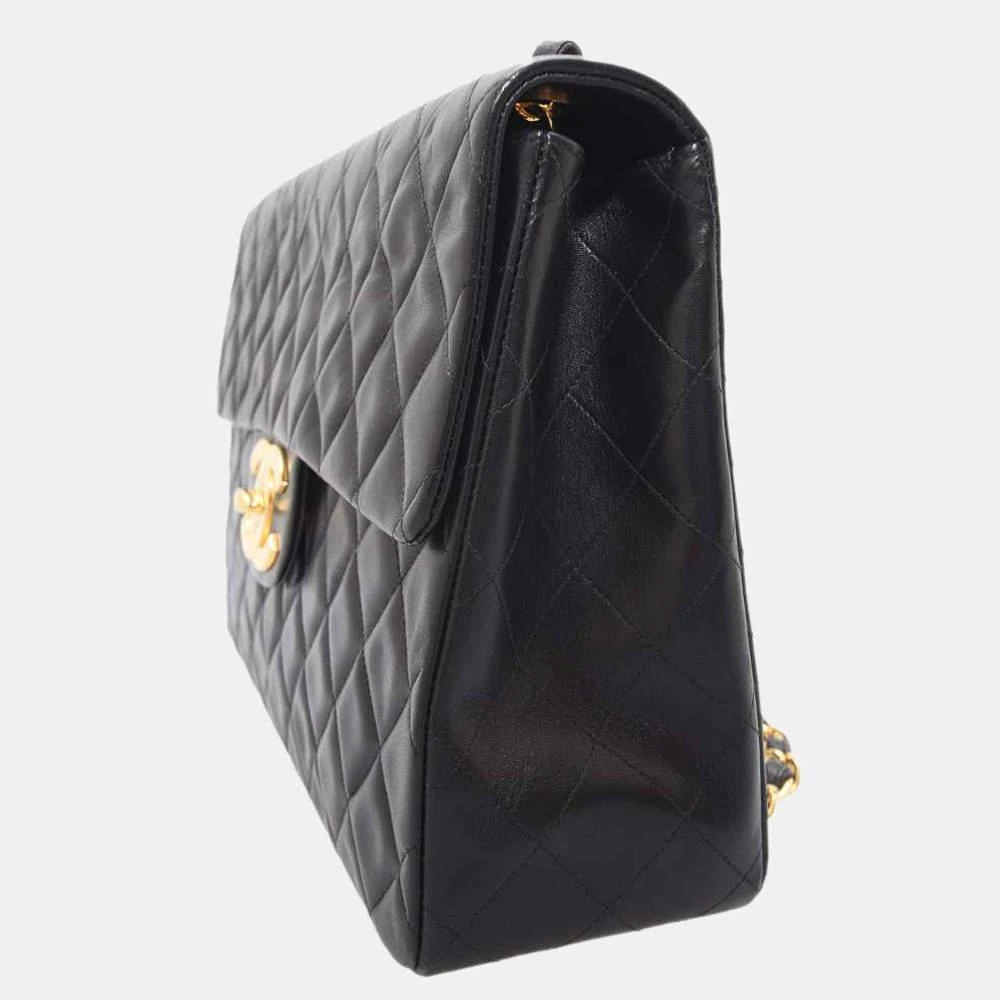 商品[二手商品] Chanel|Chanel Black Lambskin Leather Vintage Flap Bag,价格¥37922,第2张图片详细描述