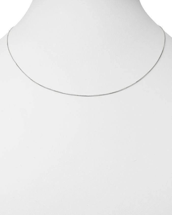 商品Bloomingdale's Fine Collection|Box Link Chain Necklace in 14K White Gold,价格¥2791,第2张图片详细描述
