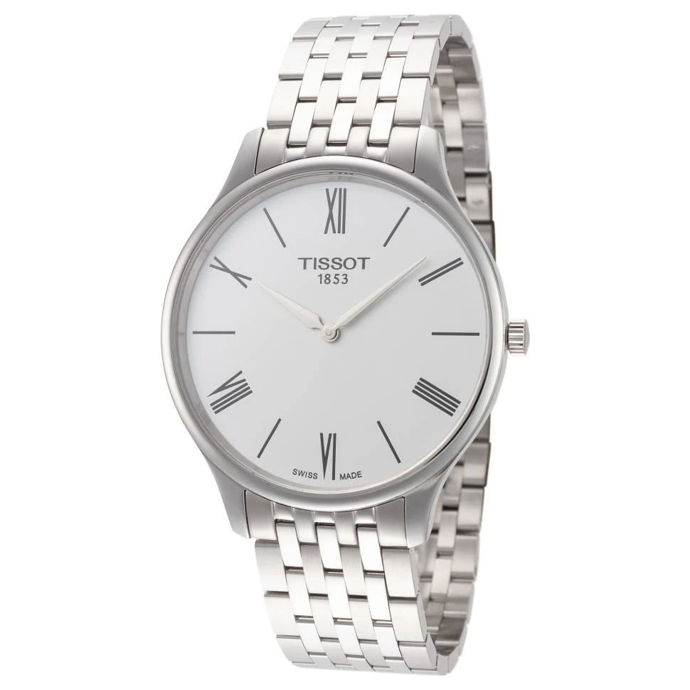 商品Tissot|天梭 Tradition Thin系列 男士石英手表 T063.409.11.018.00  38mm,价格¥1293,第1张图片