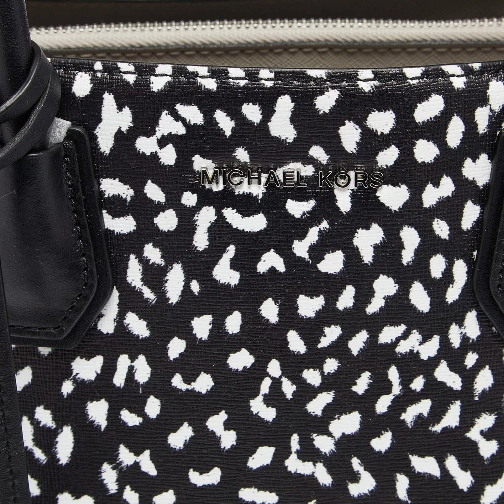 商品[二手商品] Michael Kors|Michael Kors Black/White Leopard Print Leather Large Mercer Tote,价格¥1403,第5张图片详细描述