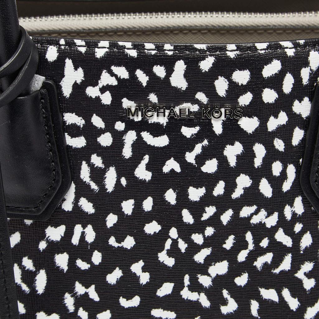 商品[二手商品] Michael Kors|Michael Kors Black/White Leopard Print Leather Large Mercer Tote,价格¥1345,第7张图片详细描述