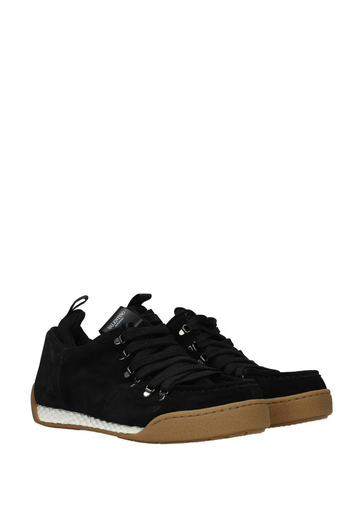 商品Valentino|Sneakers Suede Black,价格¥2485,第2张图片详细描述