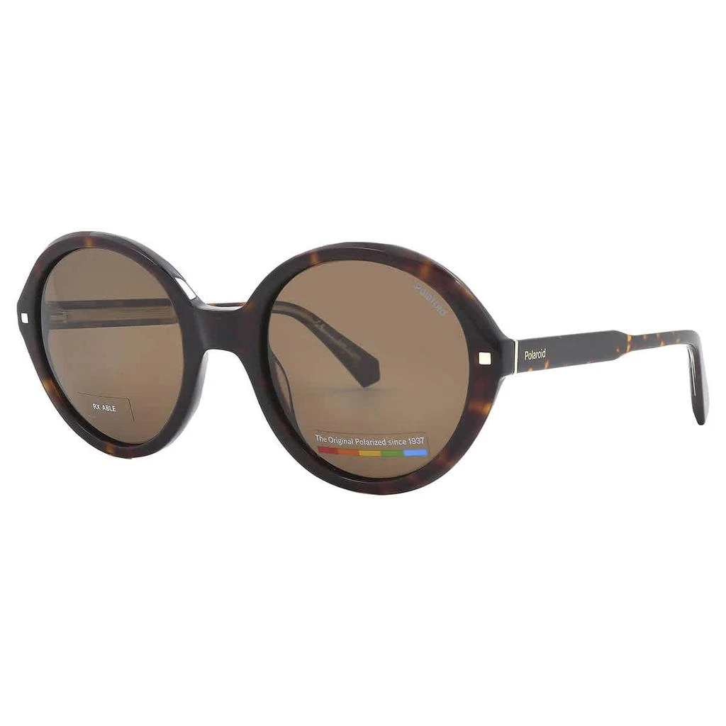 商品Polaroid|Polarized Bronze Round Ladies Sunglasses PLD 4114/S/X 0086/SP 54,价格¥149,第3张图片详细描述