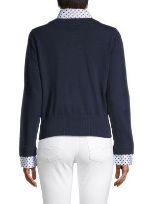 商品Tommy Hilfiger|​Dot-Print Layered Sweater,价格¥293,第4张图片详细描述