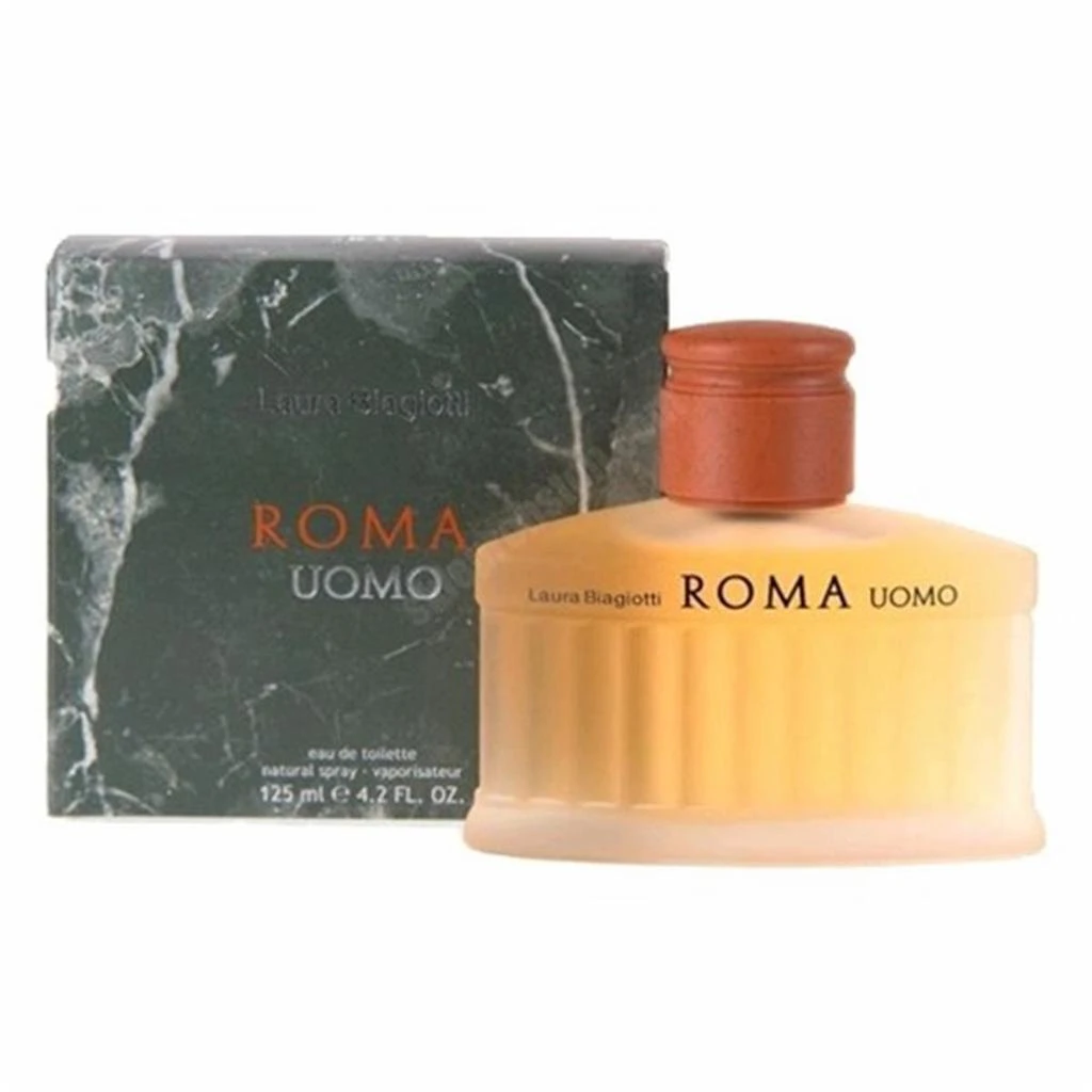 商品Laura Biagiotti|Laura Biagiotti amrom42s Roma Uomo By Laura Biagiotti Eau De Toilette Spray for Men, 4.2 oz,价格¥391,第1张图片