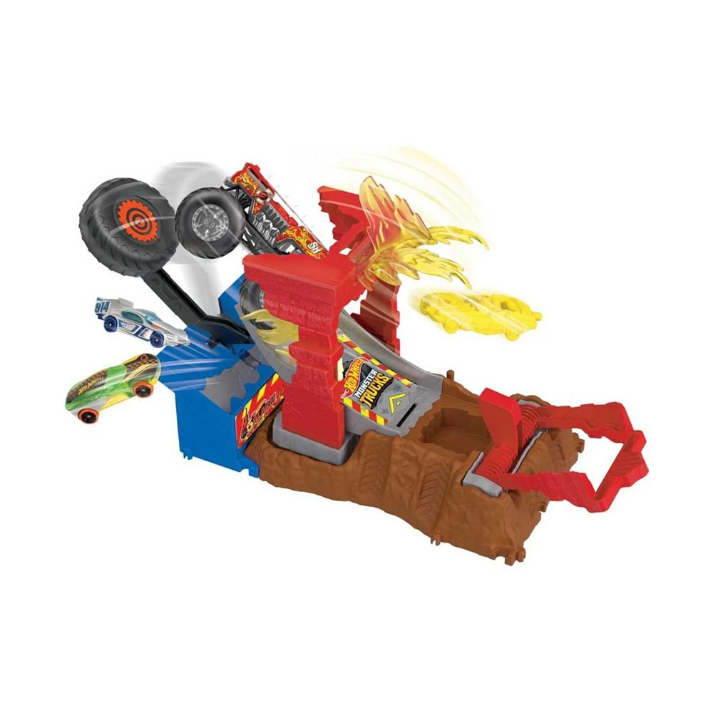 商品Hot Wheels|Monster Trucks Arena Smashers 5 Alarm Fire Crash Challenge Playset,价格¥127,第2张图片详细描述