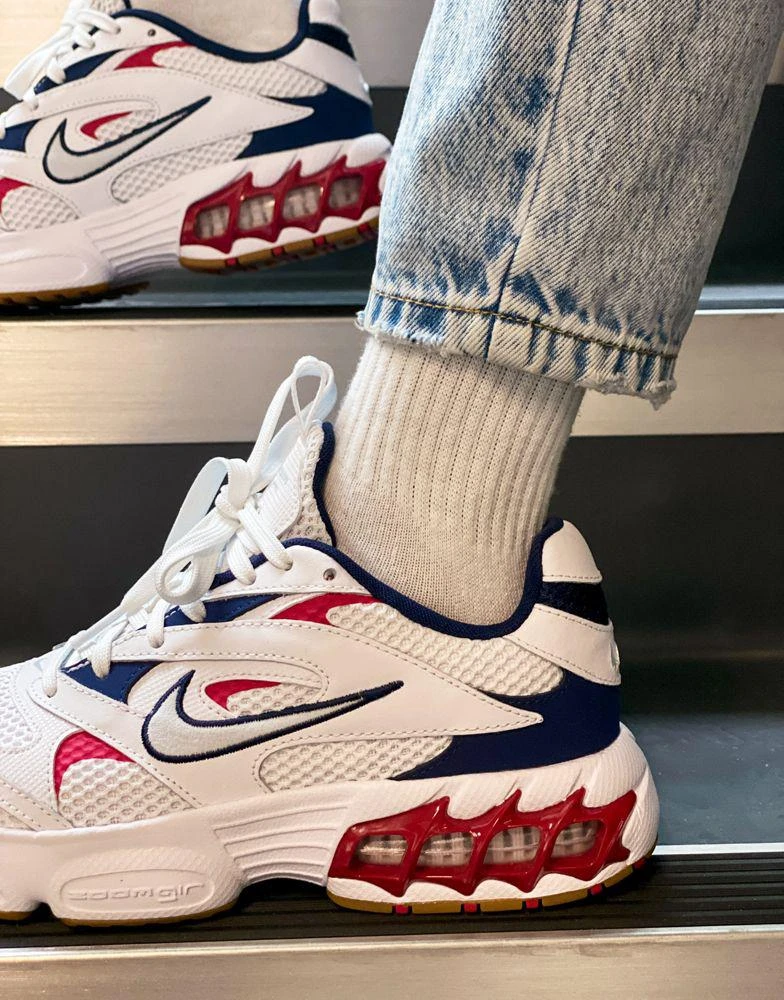 商品NIKE|Nike Zoom Air Fire trainers in white and navy red mix,价格¥943,第3张图片详细描述