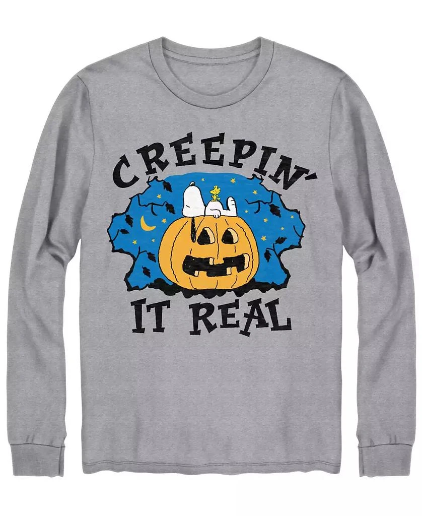 商品Hybrid|Hybrid Men's Creepin It Real Cookie Monster Halloween Long Sleeve T-shirt,价格¥262,第1张图片