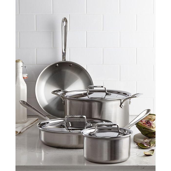 d5 Stainless Brushed 7-Piece Cookware Set - 100% Exclusive商品第3张图片规格展示