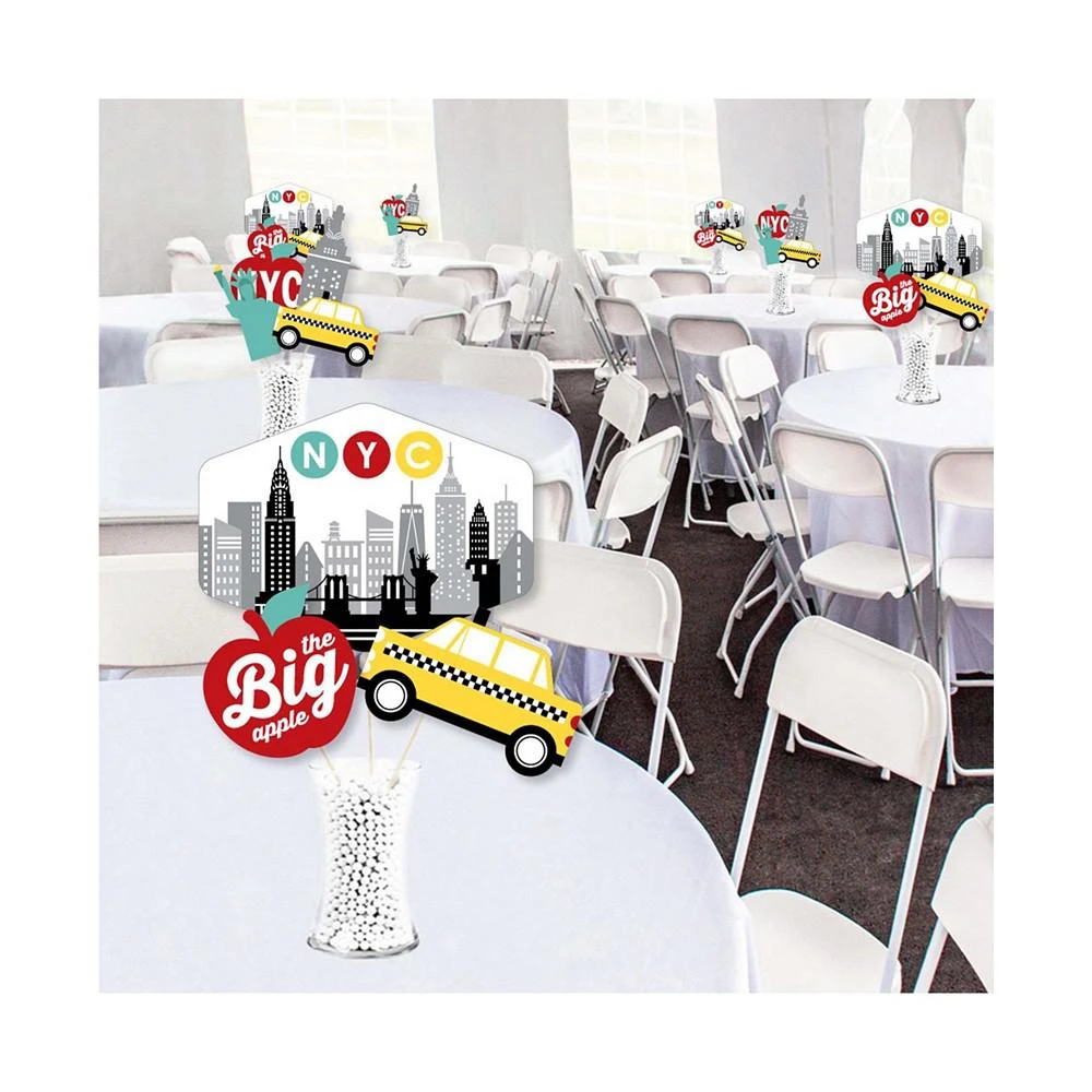 商品Big Dot of Happiness|NYC Cityscape - New York City Centerpiece Sticks Showstopper Table Toppers 35 Pc,价格¥230,第2张图片详细描述