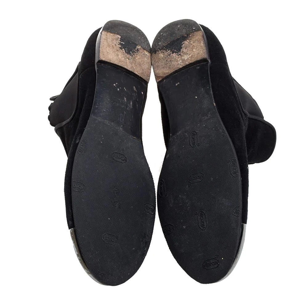 Giuseppe Zanotti Black Suede Leather Metal Cap Ankle Booties Size 40 商品